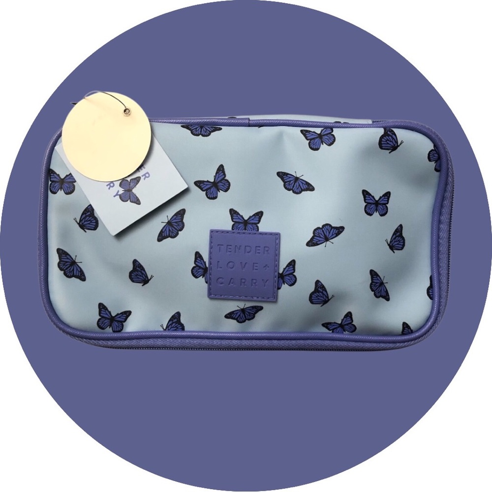 New Tender Love + Carry Blush Butterfly Double Zip - Picture 2 of 11